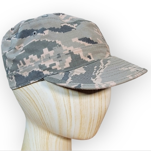 Cadet Cap Military Cap U.S. Air Force Digital Camo Camouflage Women's Size 7 1/8 - Picture 1 of 12